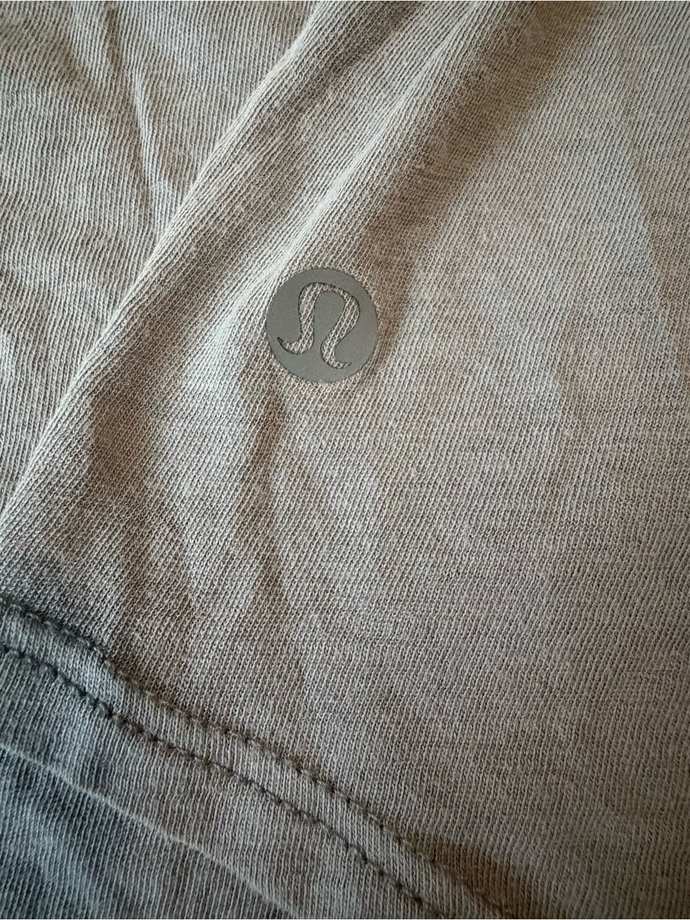 lululemon athletica Light Gray/Blue Racerback Tank with Pleat - Picture 5 of 6